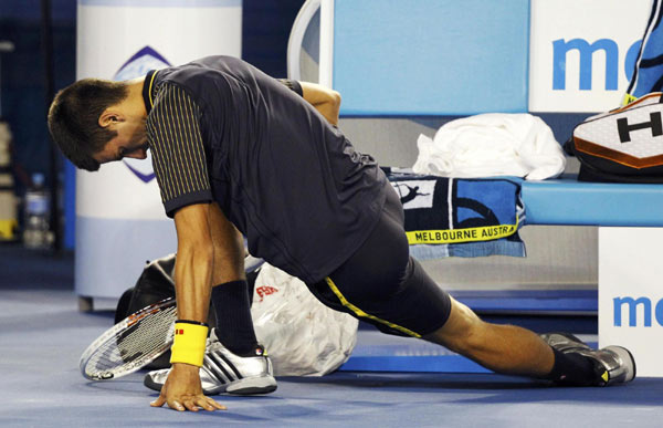 Djokovic's first hat-trick at Australian Open