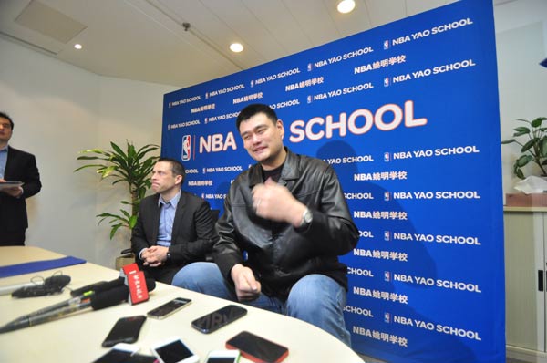 Yao Ming stresses to foster happy students