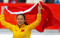 Zhang brings hope to China's speed skating