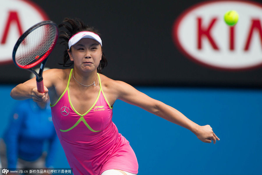 Sharapova downs Peng Shuai in Australian Open