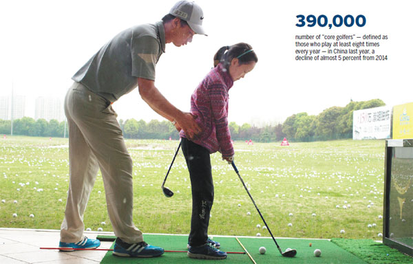 Junior golfers enjoy the rub of the green