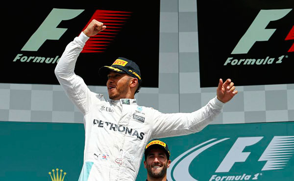 Hamilton earns his fun in the sun