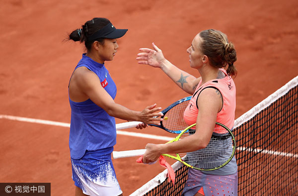 Zhang Shuai ends Roland Garros journey, Djokovic wins five-set thriller