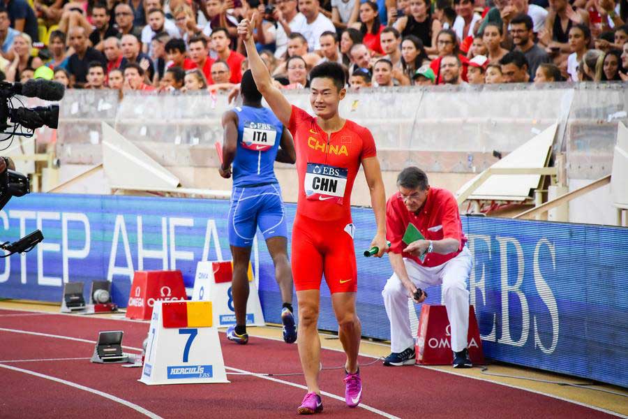 China claims shock victory in 4x100m relay at Diamond League Monaco meet