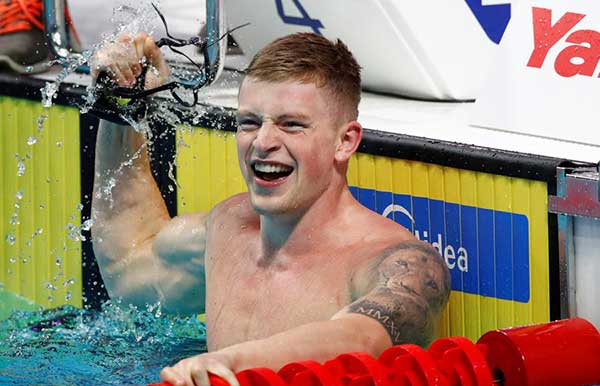 Peaty breaks 50m breaststroke world record, Sun qualifies for 800m free final