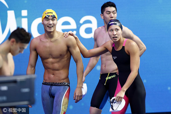 Team China showcases talents in mixed events at Worlds