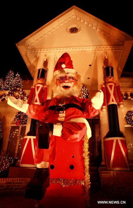 Christmas lights sparkle in New York