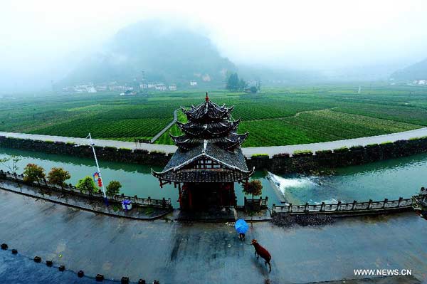 Traditional village of Tujia ethnic group in central China