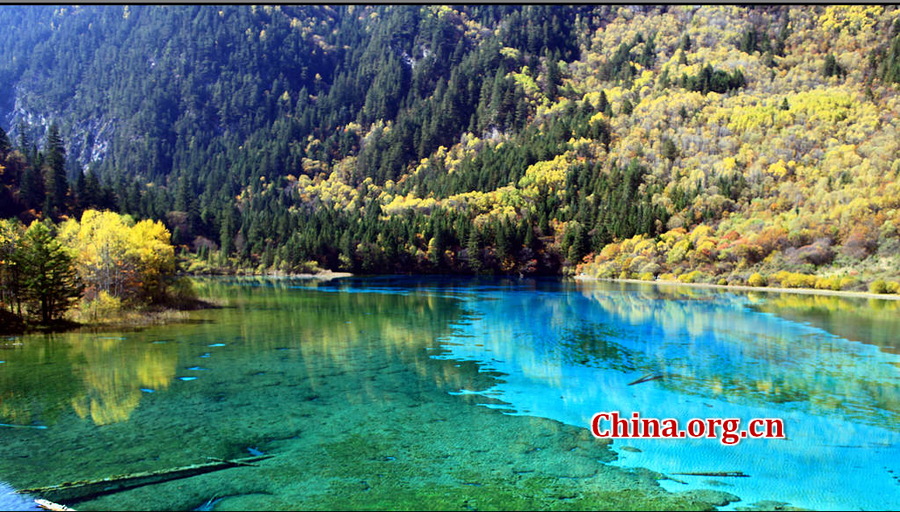 Enchanting autumn scenery of Jiuzhaigou