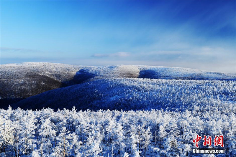 Rime blankets Inner Mongolia