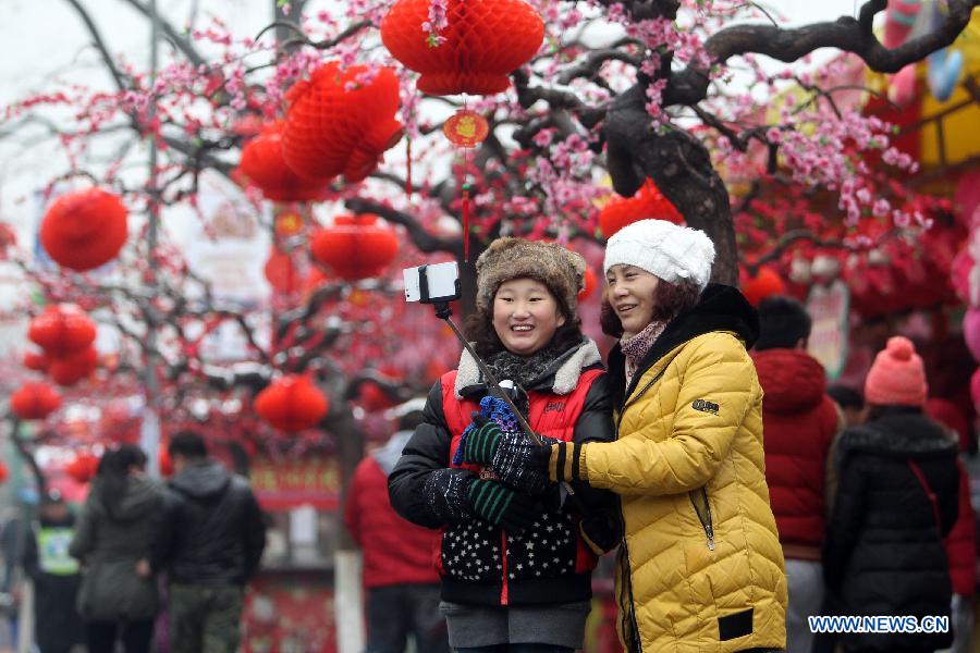 People attend various festivites to celebrate Spring Festival in China