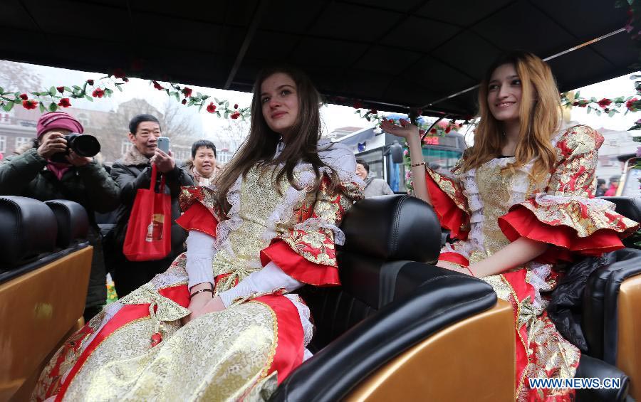 People attend various festivites to celebrate Spring Festival in China