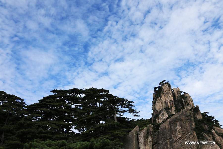 Cloud scenery after rainfall seen in E China