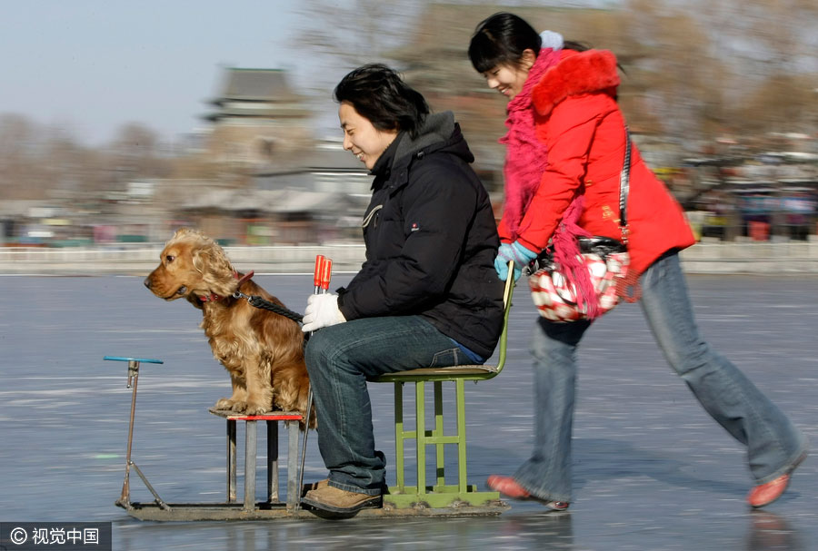 Old photos of snow-covered Beijing