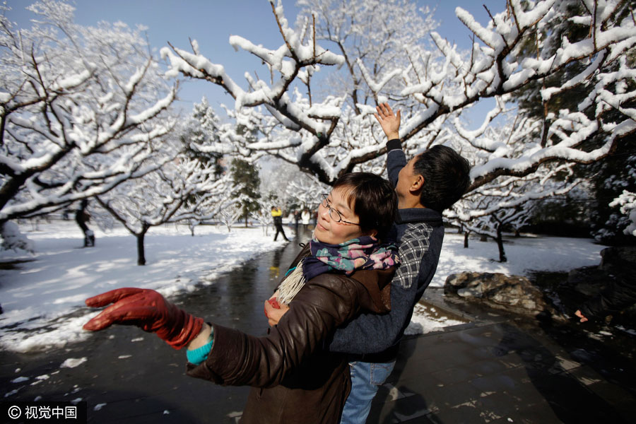 Old photos of snow-covered Beijing