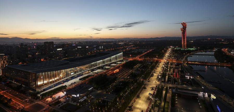 Night view of Beijing during Belt and Road Forum