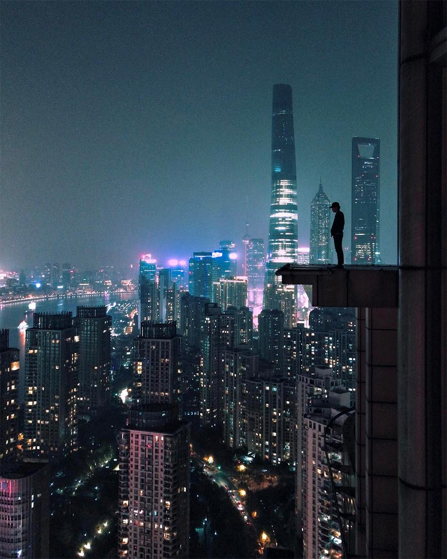 Edgy photography gives a sci-fi twist to Shanghai