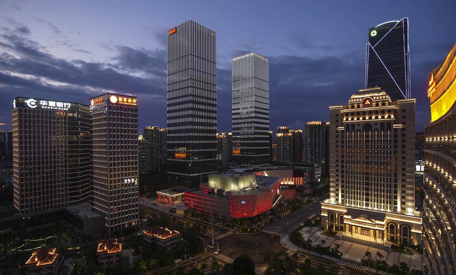 Night views in Xiamen, host city of 2017 BRICS Summit