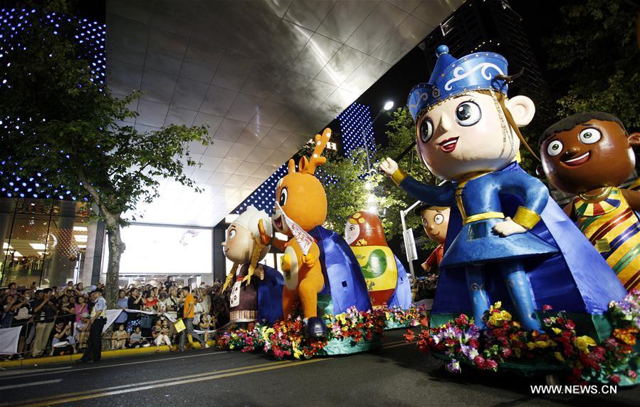 Parade held during Shanghai Tourism Festival in Shanghai