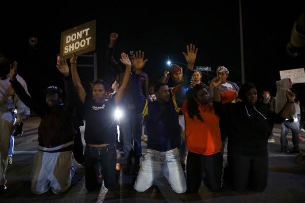 Shooting of black teenager triggers protest in St. Louis