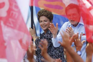 Brazilian President Rousseff leads among women