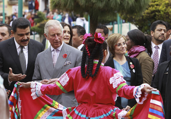 Prince Charles in Mexico on Day of the Dead