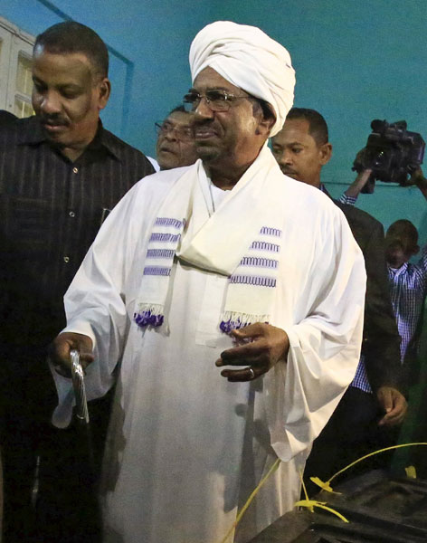 Sudan's Bashir re-elected president