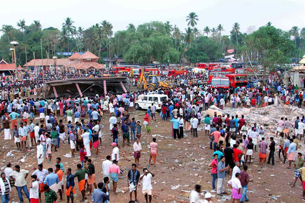 110 killed, 350 injured in India's temple fire