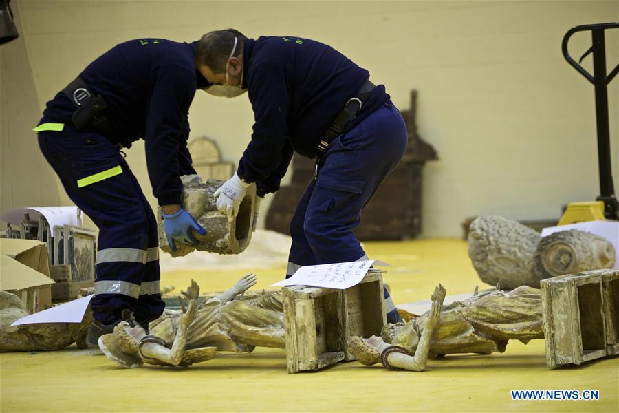 More than 900 art pieces recovered in Umbria, Italy