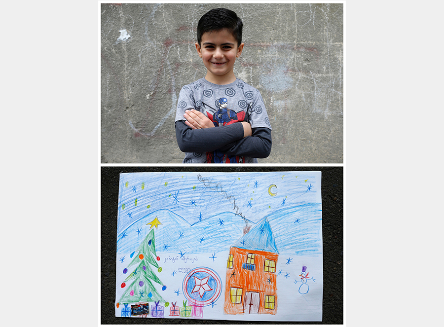 Children draw Christmas wish list for Santa