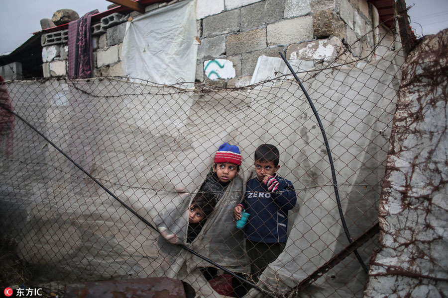 Faces in poverty-ravaged Gaza Strip