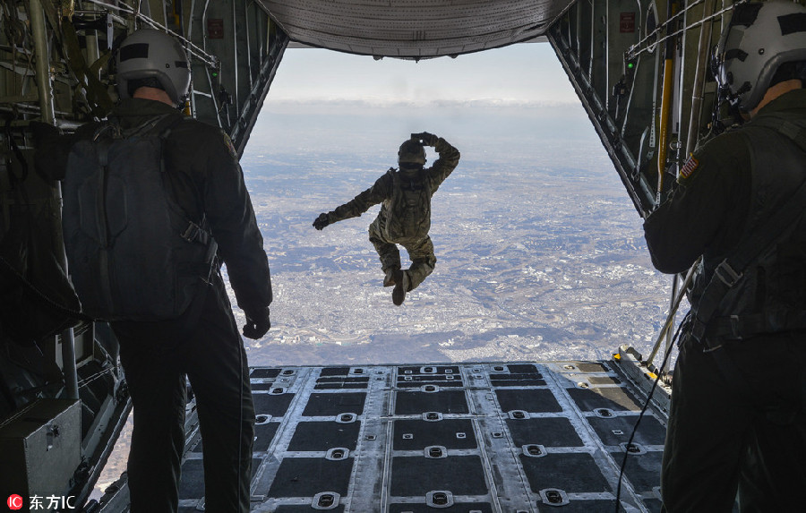 US air force captures allure from above and below