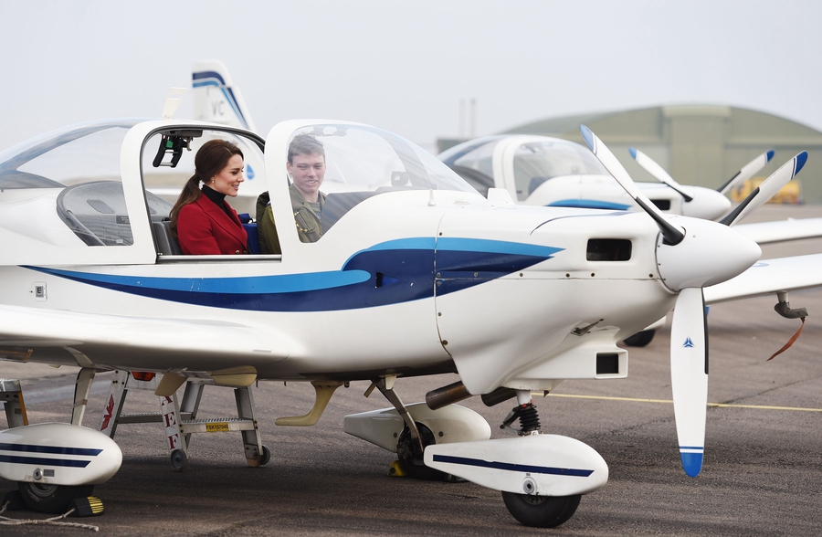 Duchess of Cambridge visits Royal Air Force Wittering