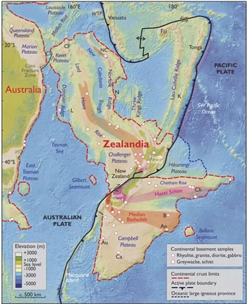 New continent found in S. Pacific