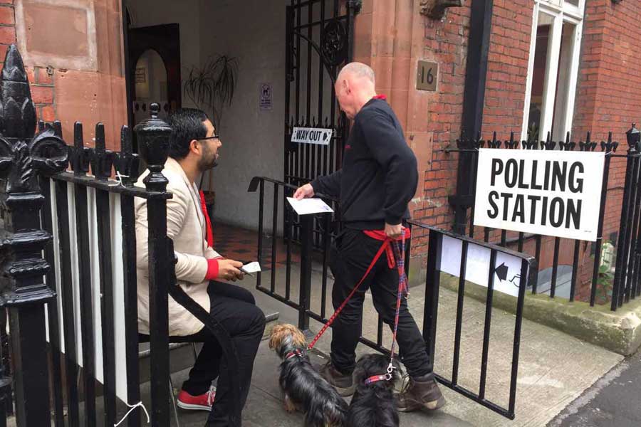 Polling stations open as the UK chooses a new government