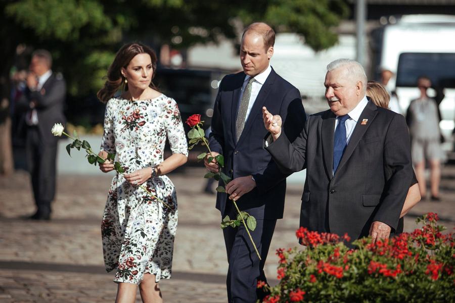 British royal family visit Germany and Poland