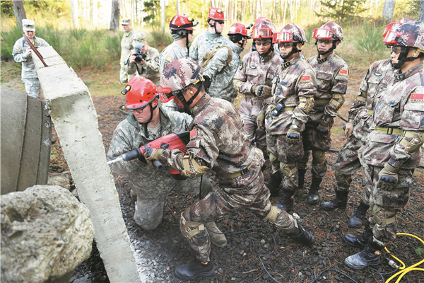 China-US military exercise to enhance rescues