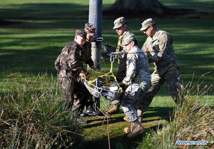 Chinese, US militaries hold joint drills on humanitarian relief, disaster rescue