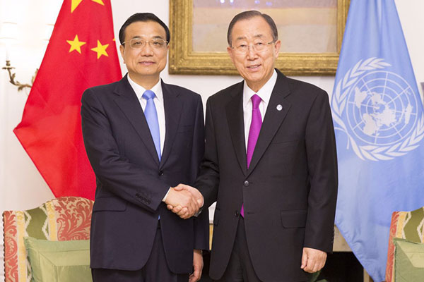 Premier Li: China will continue support for UN